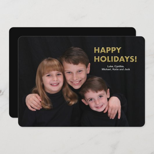 Kerstkaart met foto (Voorkant / Achterkant)