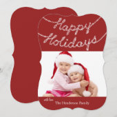 Kerstkaart met foto (Voorkant / Achterkant)