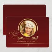 Kerstkaart met foto (Voorkant / Achterkant)