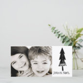 kerstkaart met foto (Staand voorkant)