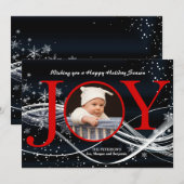 Kerstkaart met foto (Voorkant / Achterkant)