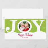 Kerstkaart met foto (Voorkant / Achterkant)