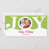 Kerstkaart met foto (Voorkant)