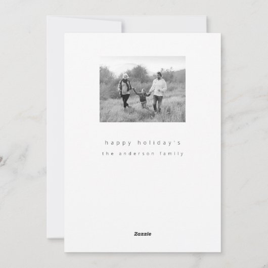 Kerstkaart met foto (Achterkant)