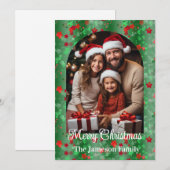 Kerstkaart met foto (Voorkant / Achterkant)