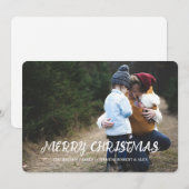 Kerstkaart met foto (Voorkant / Achterkant)