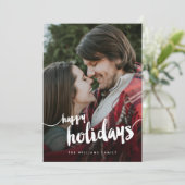 Kerstkaart met foto (Staand voorkant)