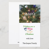 Kerstkaart met foto (Voorkant / Achterkant)