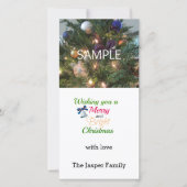 Kerstkaart met foto (Voorkant)