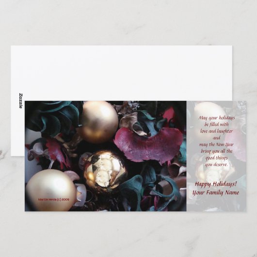 Kerstkaart met foto (2) - Gebruik je eigen foto (Voorkant / Achterkant)