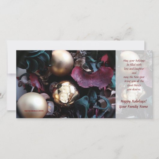 Kerstkaart met foto (2) - Gebruik je eigen foto (Voorkant)