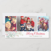 Kerstkaart met foto collage (Voorkant)