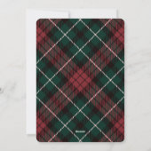 Kerstkaart met foto collage | Merry Plaid (Achterkant)