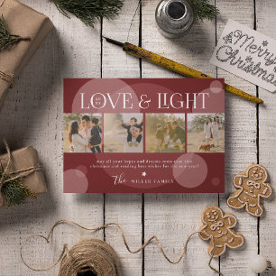 Kerstkaart met foto-collage van Love&Light