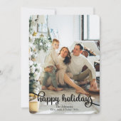 Kerstkaart met foto en gelukwensen voor de feestda (Voorkant)