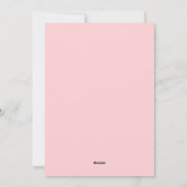 Kerstkaart met foto en roze tinten (Achterkant)