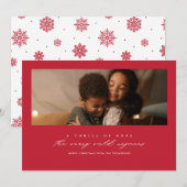 Kerstkaart met foto en 'Vreugde van hoop'-tekst (Voorkant / Achterkant)