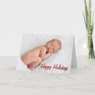 Kerstkaart met foto feestdagen kaart