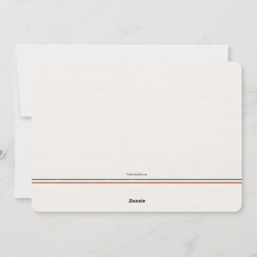 Kerstkaart met foto Holly Jolly (Achterkant)