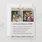 Kerstkaart met foto in krant Noordpool (Achterkant)
