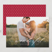 Kerstkaart met foto It's A Wonderful Life (Voorkant / Achterkant)