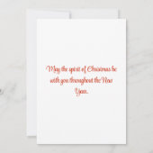Kerstkaart met foto kaart (Achterkant)