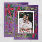 Kerstkaart met foto kaart (Voorkant / Achterkant)