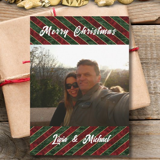 Kerstkaart met foto kaart