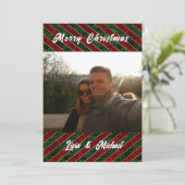 Kerstkaart met foto kaart (Staand voorkant)