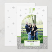 Kerstkaart met foto - Modern (Voorkant / Achterkant)