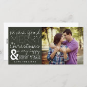 Kerstkaart met foto 'Prettig Kerstfeest' (Voorkant / Achterkant)