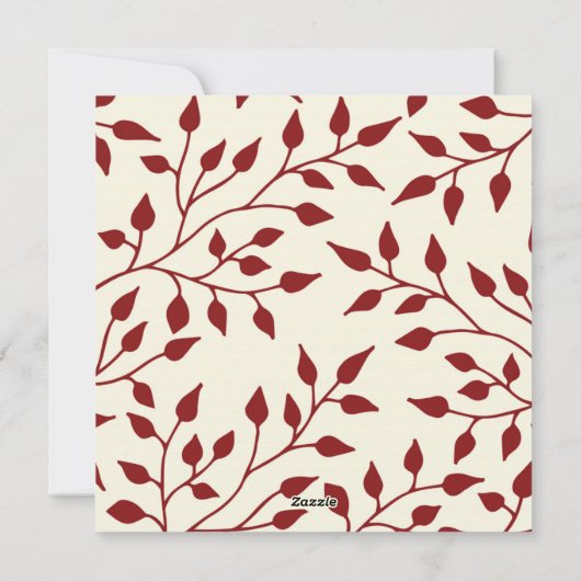 Kerstkaart met foto / Rood (Achterkant)