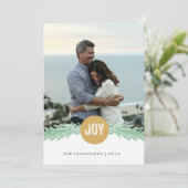 Kerstkaart met foto 'Sprigs of Joy' (Staand voorkant)
