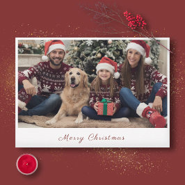 Kerstkaart met foto van de familie