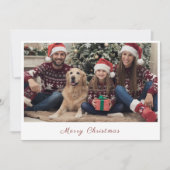 Kerstkaart met foto van de familie (Voorkant)