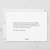 Kerstkaart met foto van de familie (Achterkant)