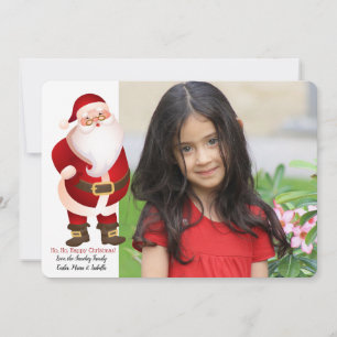 Kerstkaart met foto van de helper van de Kerstman Kaart