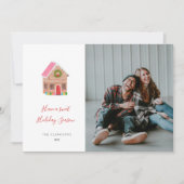 Kerstkaart met foto van Gemberbroodstraat (Voorkant)