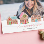 Kerstkaart met foto van Gingerbread Street