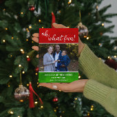 Kerstkaart met foto van het gezin