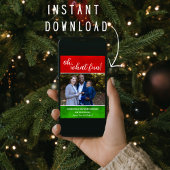 Kerstkaart met foto van het gezin