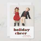 Kerstkaart met foto van Kerstvreugde (Voorkant)