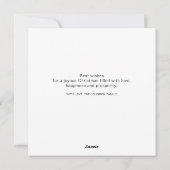 Kerstkaart met foto vrolijk kerstfeest plat ontwer (Achterkant)