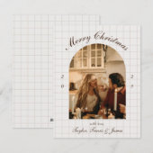 Kerstkaart met fotoboog 2025 (Voorkant / Achterkant)