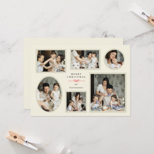 Kerstkaart met Galerijmuur Kaart (Voorkant / Achterkant in situ)