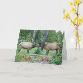 kerstkaart met geelsteen kaart (Gele Bloem)