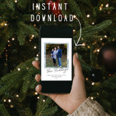 Kerstkaart met gelukkig kerstfeest foto van het ge