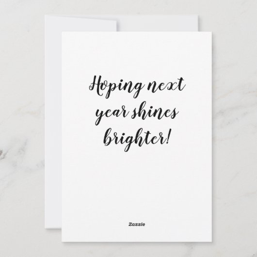 Kerstkaart met gemaskerde Rudolf (Achterkant)