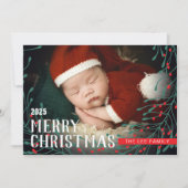 Kerstkaart met gepersonaliseerde afbeelding (Voorkant)