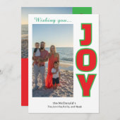 Kerstkaart met gepersonaliseerde foto-collage (Voorkant / Achterkant)